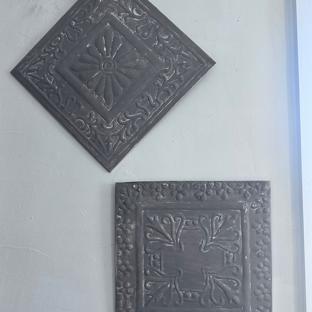 Vintage-Style Hanging Faux Ceiling Tiles 1’ x 1’
